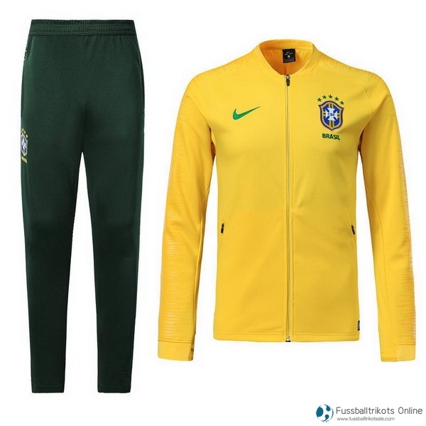 Brasilien Trainingsanzüge 2018 Gelb Grün Fussballtrikots Günstig